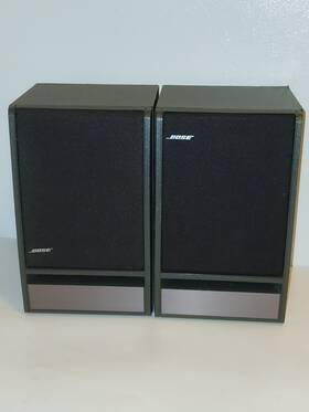 176550 Bose Model 141 Bookshelf Stereo Wooden Pair Speakers 79750 10-80 Watts 4-8 Ohms