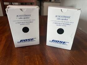 192420-149 Bose 2-bose Acoustimass Double Cube Swivel Speaker Black With Box