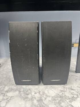 251wht Bose 302tm Outdoor Environmental Speakers Pair Of 2 Without Brackets -black - Read