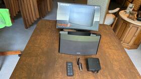 318973-1100 Bose Black Soundlink Wireless Music System Speaker With Remote And Plug