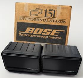 420563 Bose 151 Environmental Speakers Pair Black Weatherproof 2.0 Channel Wired 40w