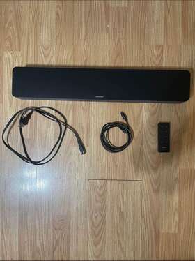 431974 Bose Bluetooth Tv Speaker Sound Bar 50/60hz 36w With Remote Black Used
