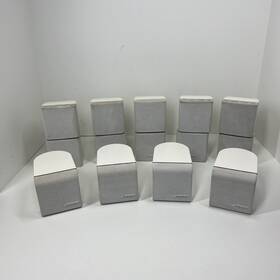 43406 Bose Double Cube Speakers Surround White 7.1 And 7.2 5 4 Single Lot