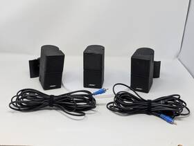 86774 Bose 3 Lifestyle Jewel Mini Double Cube Speakers Acoustimass Black With 2 Cables 86774 Bose 3 Lifestyle Jewel Mini Double Cube Speakers Acoustimass Black With 2 Cables