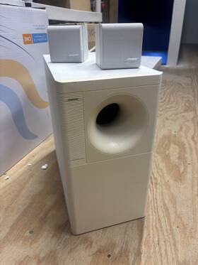 970729 Bose Acoustimass 6 Series Home Theater Speaker Subwoofer And 2 Pods