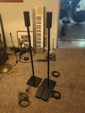Bss700blkbn2 Bose Surround Wireless Speakers 700 W Omnijewel Floor Stands