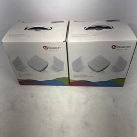011558 Boston Acoustics Lot/pair Soundware Cube Wired Indoor/outdoor Speaker Black