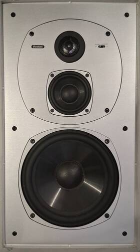 Vri395 Boston Acoustics Rare Premium 3 Way Wall Mount Speaker Aluminum