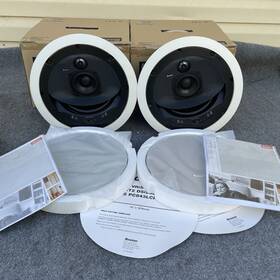 Vri595 Boston Acoustics Pair Of Dual Input 3 Way In Ceiling Speaker - Audiophile