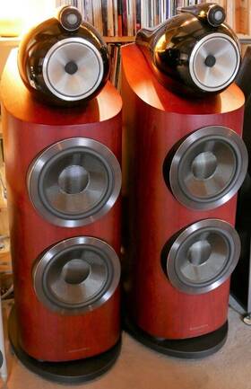 800d3 Bowers & Wilkins B&w And 800 D3 Speakers In Rosenut Pair Used
