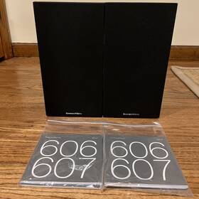 Fp40711 Bowers & Wilkins And 607 S2 Bookshelf Speakers Black Pair - Perfect Condition