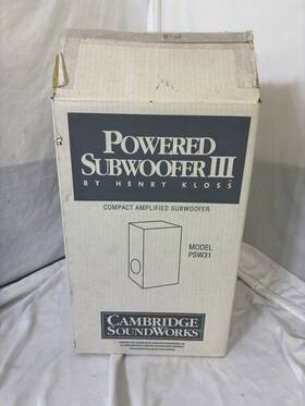 Psw31 Cambridge Soundworks Powered Subwoofer Iii Original Packaging Lightly Used