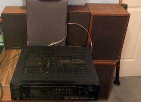 Ht-101 Cerwin-vega Subwoofer And Speaker System Wired Black Banana Jack Input