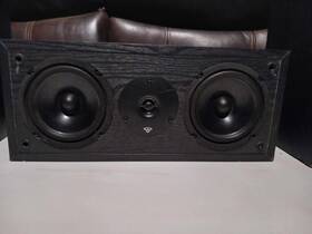La165 Cerwin-vega Ls5 Center Channel And Set Of 2 2-way Black Bookshelf Speakers Tested