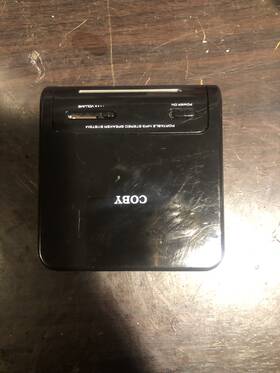 Coby-cs-mp47 Coby Portable Mp3 Stereo Speakers System Test Working Good