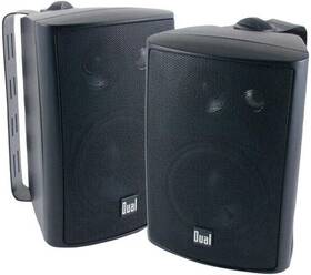 Lu47pb Corp Dual 4 Inch 3-way Indoor/outdoor Speakers Pair - Black