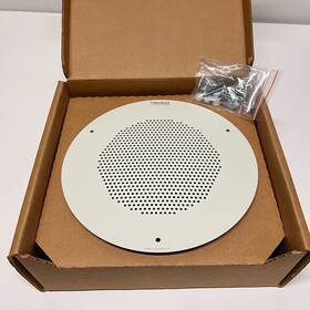 011120a Cyberdata Indoor Paging Auxiliary Speaker 7.5 Inch Voip White Ceiling Mount
