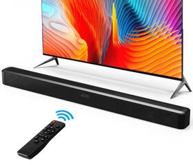 Sb19 Dammyty Sound Bar For Tv 60w Soundbar With Built-in Subwoofer 3d Surround Soun