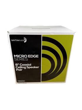 Me820c Dayton Audio 8 Inch 2-way Micro-edge Ceiling Speaker Pair New And Sealed