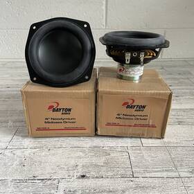 Nd105-8 Dayton Audio 4 Inch Aluminum Cone Midbass Driver 8 Ohm