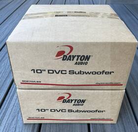 Sd270a-88 Dayton Audio 10 Dvc Subwoofers- Qty 2 Sd270a-88 Dayton Audio 10 Dvc Subwoofers- Qty 2