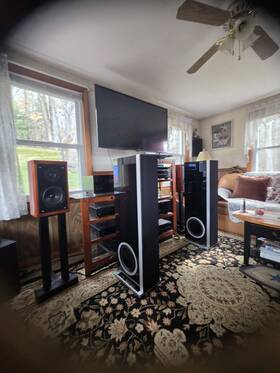 300025-01-00-005 Definitive Technology D17 Demand Series Tower Speaker Pair. One Owner Nice