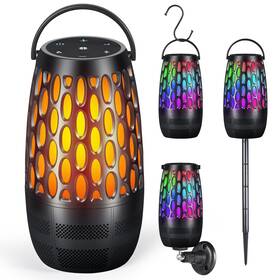 Dhw1103 Dehikewell Upgraded Outdoor Speakers With Flame And Rgb Lights 10w Hd Stereo Bluetooth 5