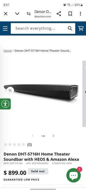 Dht-s716h Denon Heos Smart Soundbar S716h