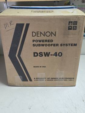 Dsw-40 Denon Home Powered Subwoofer In Original Box Tested And Super Clean