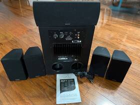 Avr-590 Denon Mlt-1 5.1 Hdmi Hometheater 75w Per Channel With Martinlogan Speakers