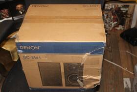 Sc-m41cw Denon Sc M41 Speaker System Black Soft Dome New In Damaged Box