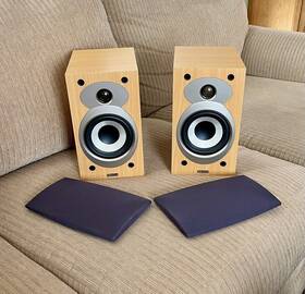 Sc-u51 Denon 2-way Small Wood Bookshelf Home Stereo Speakers Tested See Video