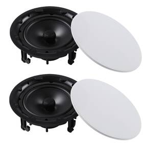 Diinpaul 762849710570 8 Inch Ceiling Speakers With Magnetic Cover And Low Profile Design Overall 1