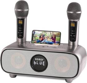 Sd-316 Dlara Karaoke Machine For Adults And Kids Portable Bluetooth 2 Wireless Grey