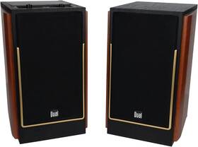 Luhsl20b Dual 705353454417 Electronics Cherrywood And Black 2-way Bookshelf Speakers With Blu