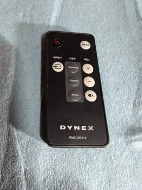 Dx-sb114 Dynex Rmc -sb114 Sound Bar Remote For Home Theater - Black
