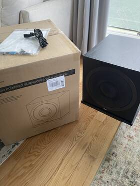 Elac 858552007356 Debut 2.0 Sub3030 1000 Watt Powered Subwoofer Black Sub3030-bk