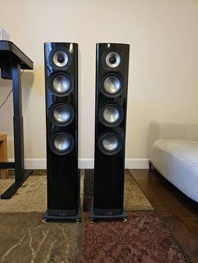 Arf51-gb Elac Navis Arf-51 Full Range Floor Standing Speakers Piano Black