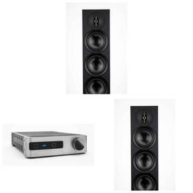 Elacbdl241004-07 Elac Ds-a101-g - Discovery Amplifier With Wi-fi Grey And Two Df52-bk