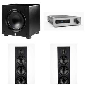 Elacbdl241004-08 Elac Ds-a101-g - Discovery Amplifier With Wi-fi Grey Two Df53-bk De