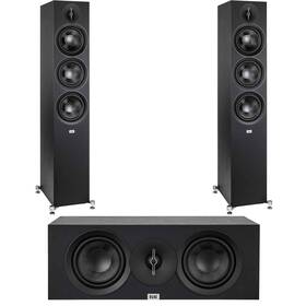 Elacbdl241004-13 Elac - Two Df53-bk Debut 3.0 5.25 Inch Floor Speakers Black And Dc53-bk