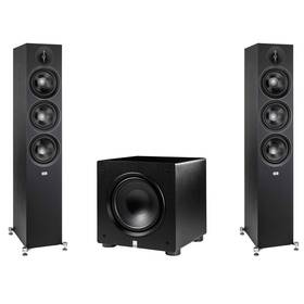 Elacbdl241004-19 Elac - Two Df63-bk Debut 3.0 6.5 Inch Floor Speaker Black And Ps250-bk