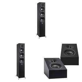 Elacbdl241112-01 Elac Df53-bk - Debut 3.0 5.25 Inch Floor Speaker Black Pair And Da43-bk