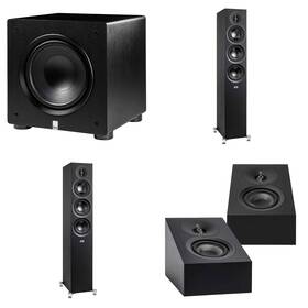 Elacbdl241112-02 Elac Df53-bk - Debut 3.0 5.25 Inch Floor Speaker Black Pair Da43-bk Deb