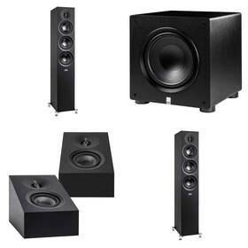 Elacbdl241112-03 Elac Df53-bk - Debut 3.0 5.25 Inch Floor Speaker Black Pair Da43-bk Deb