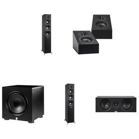 Elacbdl241112-07 Elac Df53-bk - Debut 3.0 5.25 Inch Floor Speaker Black Pair Da43-bk Deb