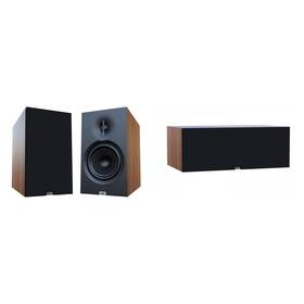 Elacbdl250722-01 Elac Debut 3.0 Walnut 6.5 Inch Book Shelves And 6.5in Center Channel
