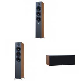 Elacbdl250722-11 Elac Debut 3.0 Walnut 5.25 Inch Towers With Center