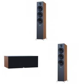 Elacbdl250722-12 Elac Debut 3.0 Walnut 6.5 Inch Towers With Center