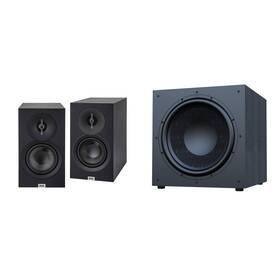 Elacbdl250815-03 Elac Debut 3.0 Bookshelf Package Black With 15 Inch Subwoofer